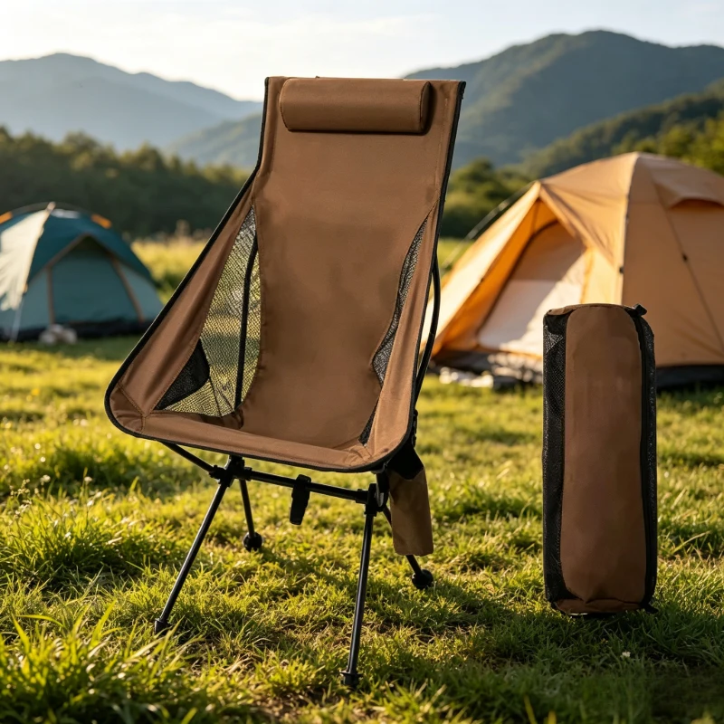 Brown Foldable High Back Camping Chair, Lightweight Headrest For Outdoor Camping Hiking Travel, Nice Gift
Brown Foldable High Back Camping Chair, Lightweight Headrest For Outdoor Camping Hiking Travel, Nice Gift