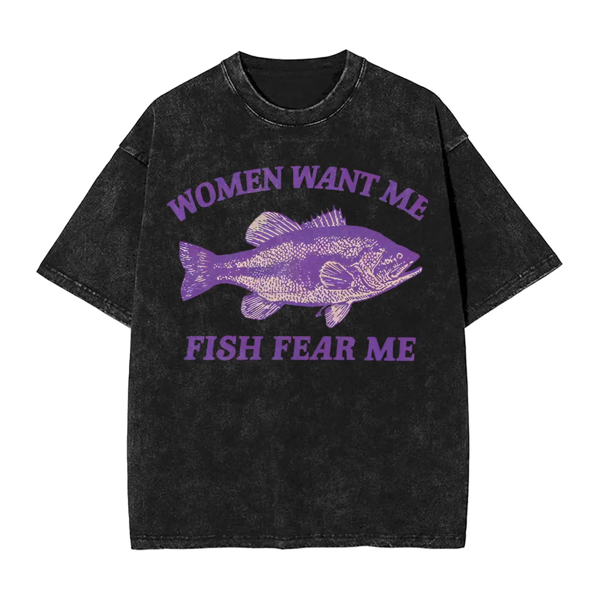 Women Want Me Fish Fear Me Tsukiji Market Washed T-Shirts Harajuku Summer Tees Y2K Retro Loose Cotton Tops Plus Size 2XL
Women Want Me Fish Fear Me Tsukiji Market Washed T-Shirts Harajuku Summer Tees Y2K Retro Loose Cotton Tops Plus Size 2XL
