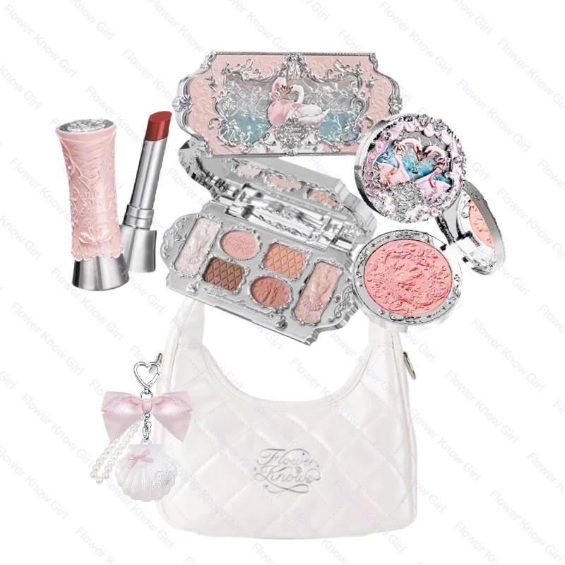 Flower Knows 5pc Makeup Sets Swan Ballet Eyeshadow Palette Matte Glow Shimmer Powder Blush Moisturizing Lipstick Highlighter Kit 
Flower Knows 5pc Makeup Sets Swan Ballet Eyeshadow Palette Matte Glow Shimmer Powder Blush Moisturizing Lipstick Highlighter Kit