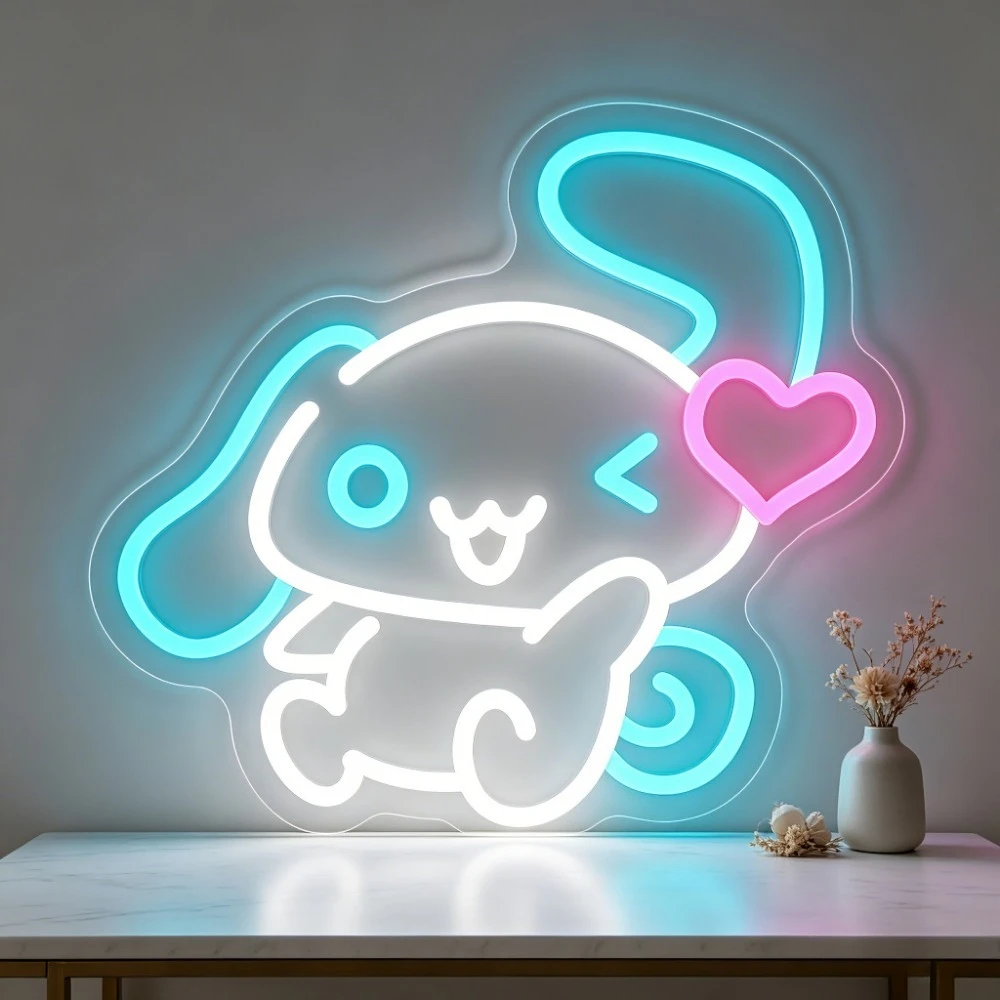 Cinnamoroll Neon Sign LED USB Dimmable Heart Wink Ear Dog Wall Art Night Light for Bedroom Kawaii Sanrio Girl Room Decor Gift
Cinnamoroll Neon Sign LED USB Dimmable Heart Wink Ear Dog Wall Art Night Light for Bedroom Kawaii Sanrio Girl Room Decor Gift
