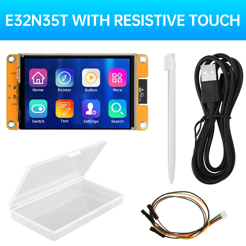 Плата разработки модуля ESP32 WiFi Bluetooth 3,5-дюймовый привод ST7796U 320*480 TFT сенсорный экран PCB Type-C
Плата разработки модуля ESP32 WiFi Bluetooth 3,5-дюймовый привод ST7796U 320*480 TFT сенсорный экран PCB Type-C