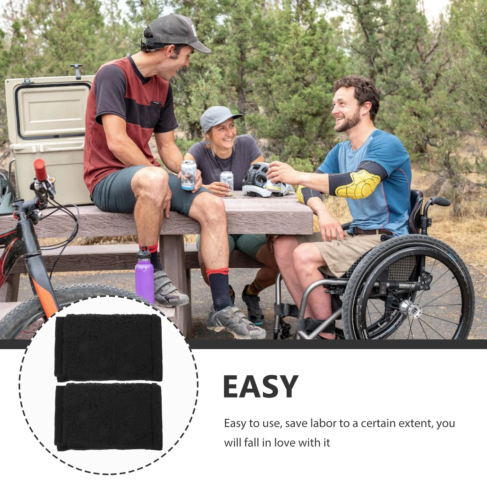 2Pcs Foldable H Cover Non Slip Padded Grips for Seniors Wheelchair H Cover Elderly Black Walker Accessories Health Care
2Pcs Foldable H Cover Non Slip Padded Grips for Seniors Wheelchair H Cover Elderly Black Walker Accessories Health Care
