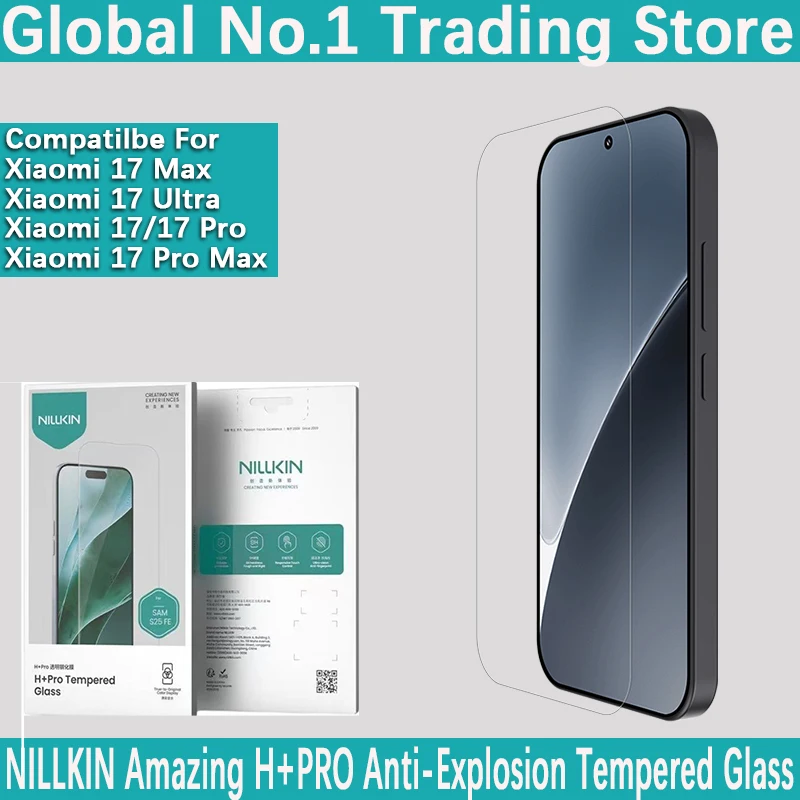 NILLKIN For Xiaomi 17 Pro Max 17 Max 17 Ultra H+PRO Transparent explosion-proof glass protective film half screen tempered film
NILLKIN For Xiaomi 17 Pro Max 17 Max 17 Ultra H+PRO Transparent explosion-proof glass protective film half screen tempered film