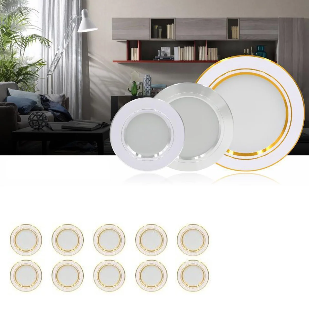 10x LED Downlight 220V 240V 5W 9W 12W 15W 18W Recessed Round LED Ceiling Lamps
10x LED Downlight 220V 240V 5W 9W 12W 15W 18W Recessed Round LED Ceiling Lamps