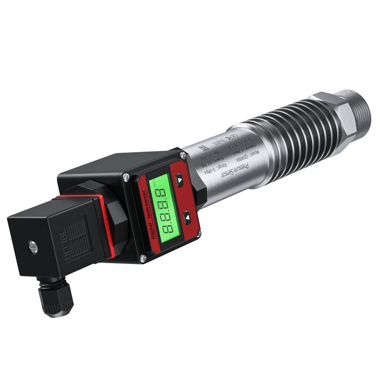 200℃ Hirschmann LCD Display High Temperature Pressure Sensor 0-400bar 0-500bar to 4-20mA RS485 0-10V 0-5V Pressure Transmitter
200℃ Hirschmann LCD Display High Temperature Pressure Sensor 0-400bar 0-500bar to 4-20mA RS485 0-10V 0-5V Pressure Transmitter