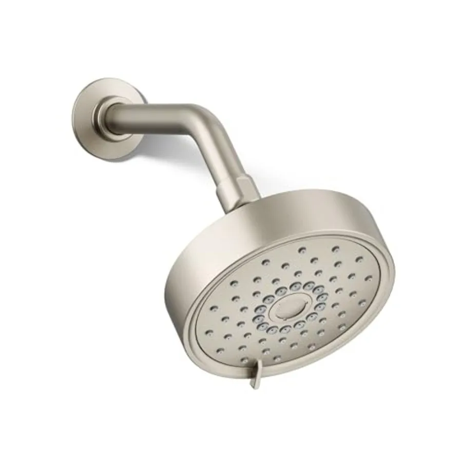Showerhead for bathroom use, brass material, Vibrant Brushed Nickel color, three-function spray with 2.5 gpm flow rate
Showerhead for bathroom use, brass material, Vibrant Brushed Nickel color, three-function spray with 2.5 gpm flow rate
