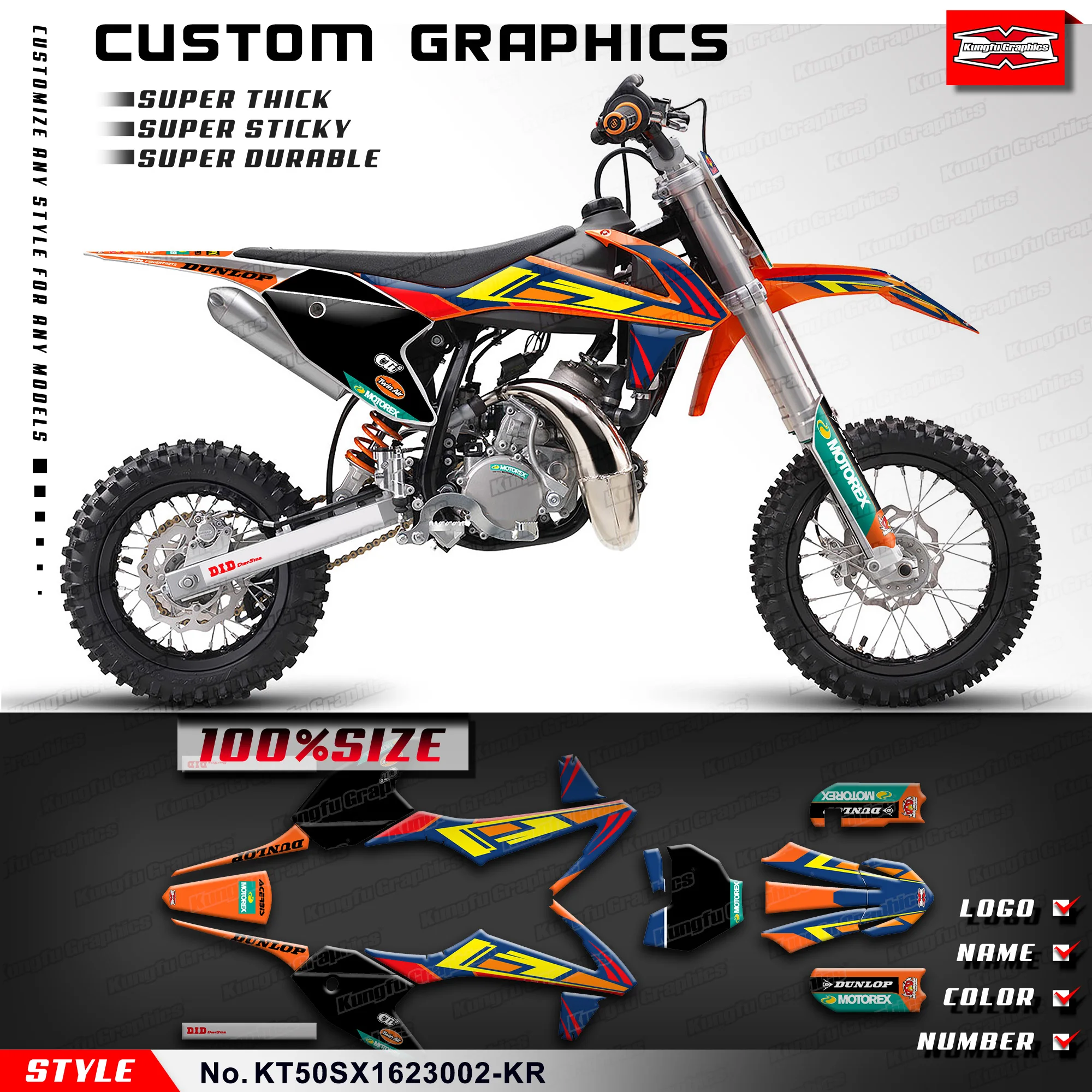 Racing Graphics adhesive sticker for KTM SX 50 2016 2017 2018 2019 2020 2021 2022 2023, KT50SX1623002-KR 
Racing Graphics adhesive sticker for KTM SX 50 2016 2017 2018 2019 2020 2021 2022 2023, KT50SX1623002-KR