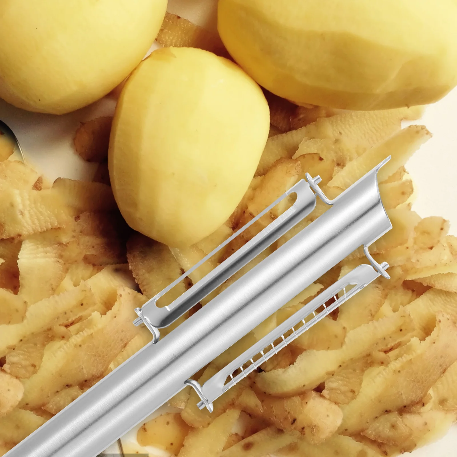 Stainless Steel Melon Planer Veggie Peelers Vegetable Peeling Aid Kitchen Scraper Slicer Fruit Paring Ginger 
Stainless Steel Melon Planer Veggie Peelers Vegetable Peeling Aid Kitchen Scraper Slicer Fruit Paring Ginger