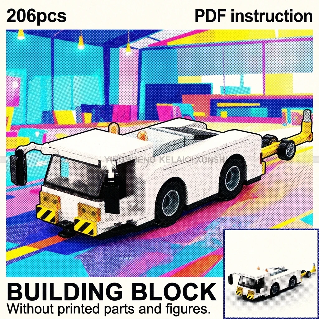 MOC Airport Pushback Tractor Building Blocks Aircraft Tug Car Ground Support Equipment Adult Brick Set 206PCS Diorama Display
MOC Airport Pushback Tractor Building Blocks Aircraft Tug Car Ground Support Equipment Adult Brick Set 206PCS Diorama Display