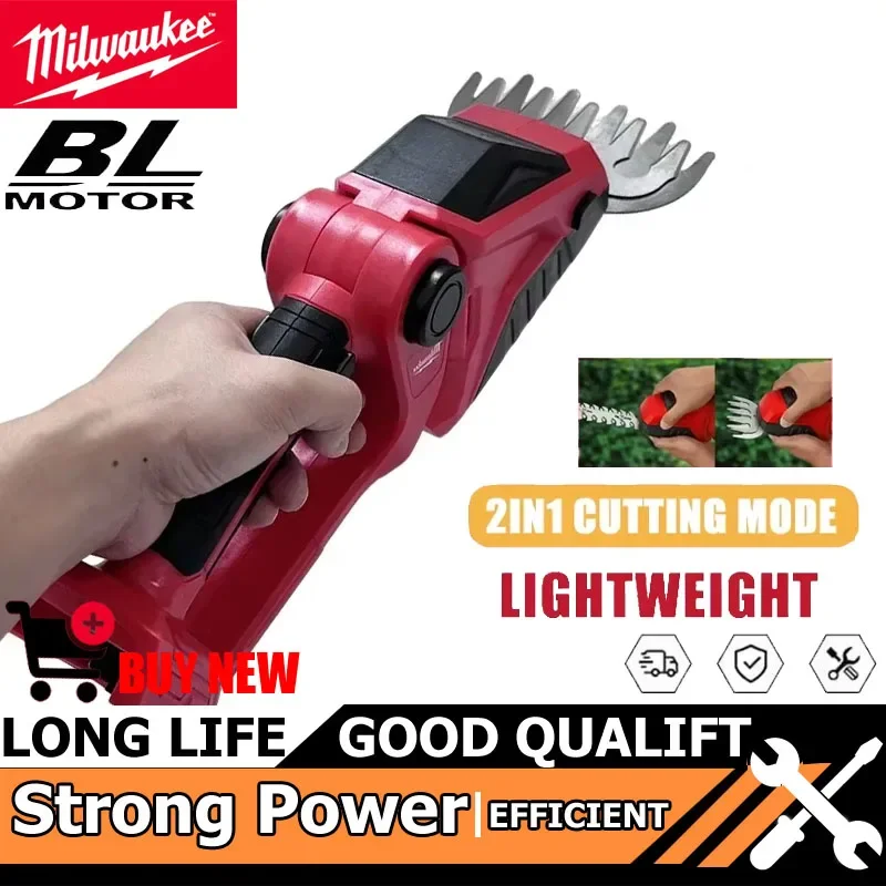 Milwaukee Cordless Hedge Trimmer Bush Trimmer Grass Shears 2 in 1 Electric Grass Trimmer Handheld Garden Tool For 20V Battery
Milwaukee Cordless Hedge Trimmer Bush Trimmer Grass Shears 2 in 1 Electric Grass Trimmer Handheld Garden Tool For 20V Battery