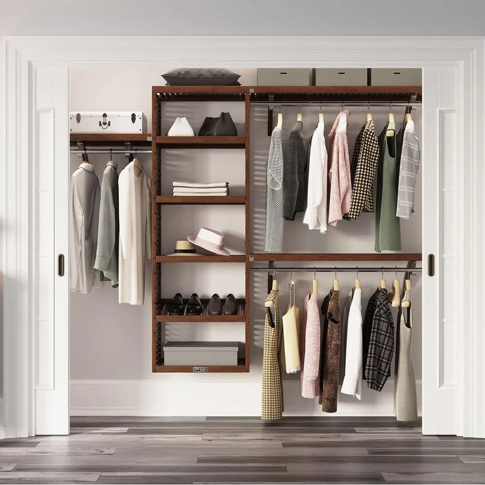 Solid Wood Walk-In Closet Organizer (Chestnut)
Solid Wood Walk-In Closet Organizer (Chestnut)