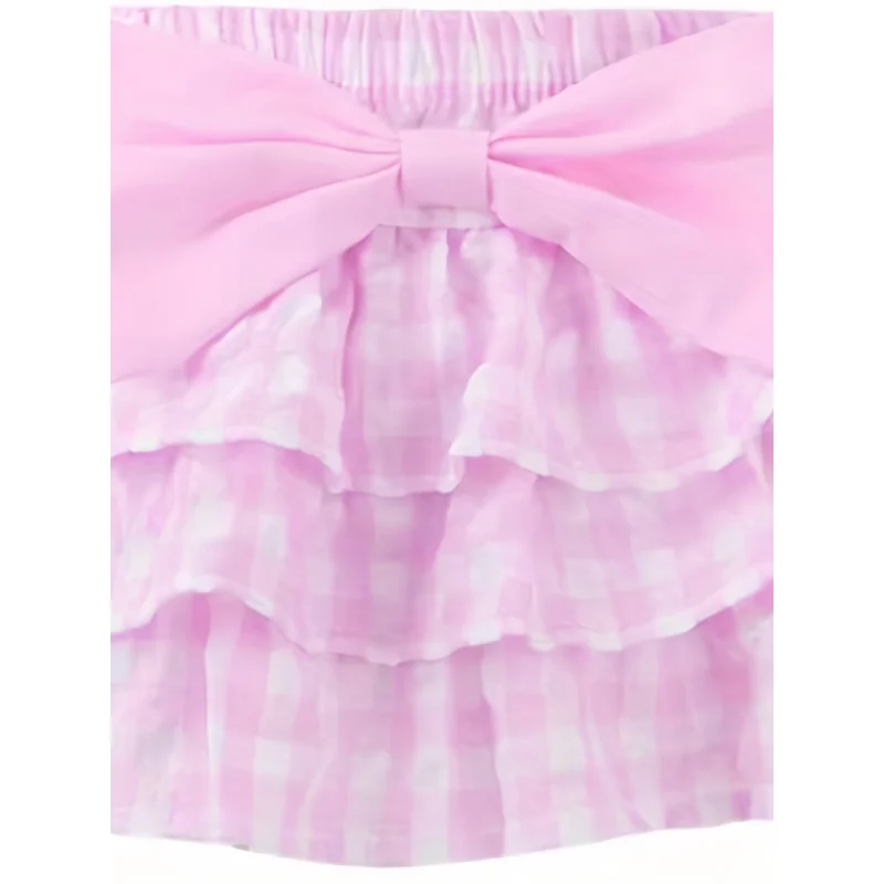 Women Elastic Waist Bow Decor Layer Tutu Short Cake Skirt
Women Elastic Waist Bow Decor Layer Tutu Short Cake Skirt