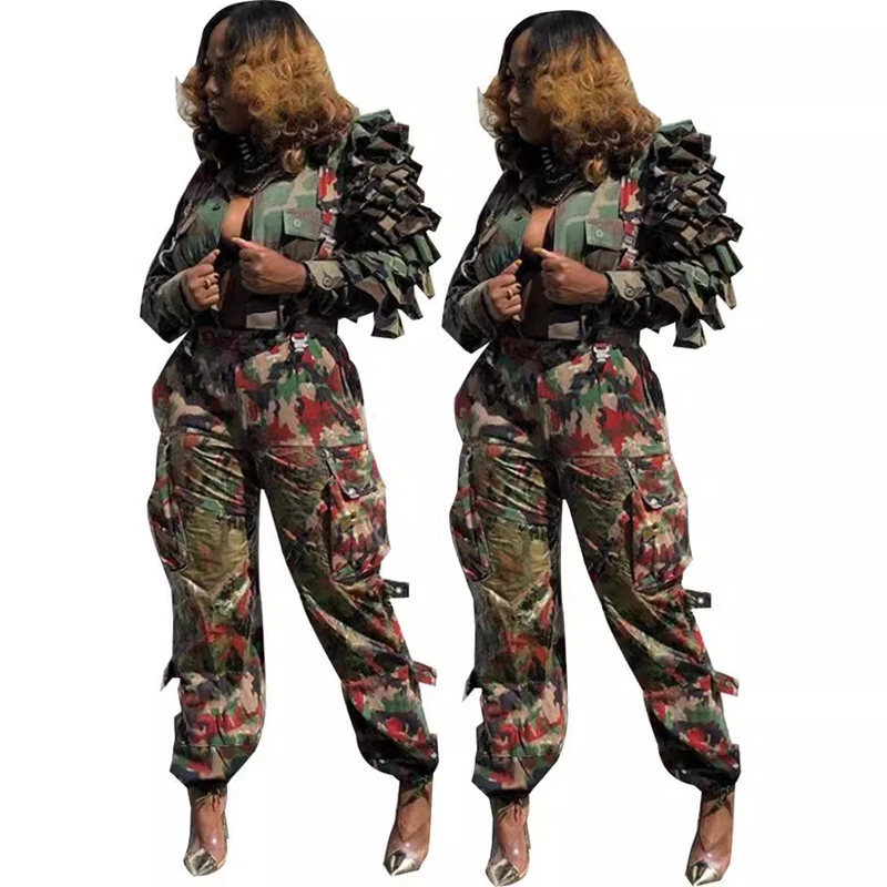 Укороченная куртка с каскадными рюшами и камуфляжным принтом, однобортное пальто с отложным воротником и длинными рукавами для женщин, праздничный наряд для вечеринки
Укороченная куртка с каскадными рюшами и камуфляжным принтом, однобортное пальто с отложным воротником и длинными рукавами для женщин, праздничный наряд для вечеринки