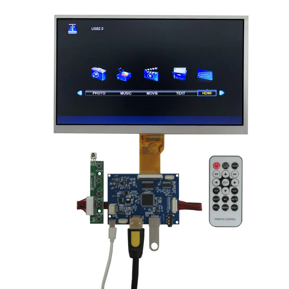10.1-inch 1024*600 LCD screen display HDMI-compatible Driver Control Board U Disk for DIY advertising display,game second screen
10.1-inch 1024*600 LCD screen display HDMI-compatible Driver Control Board U Disk for DIY advertising display,game second screen