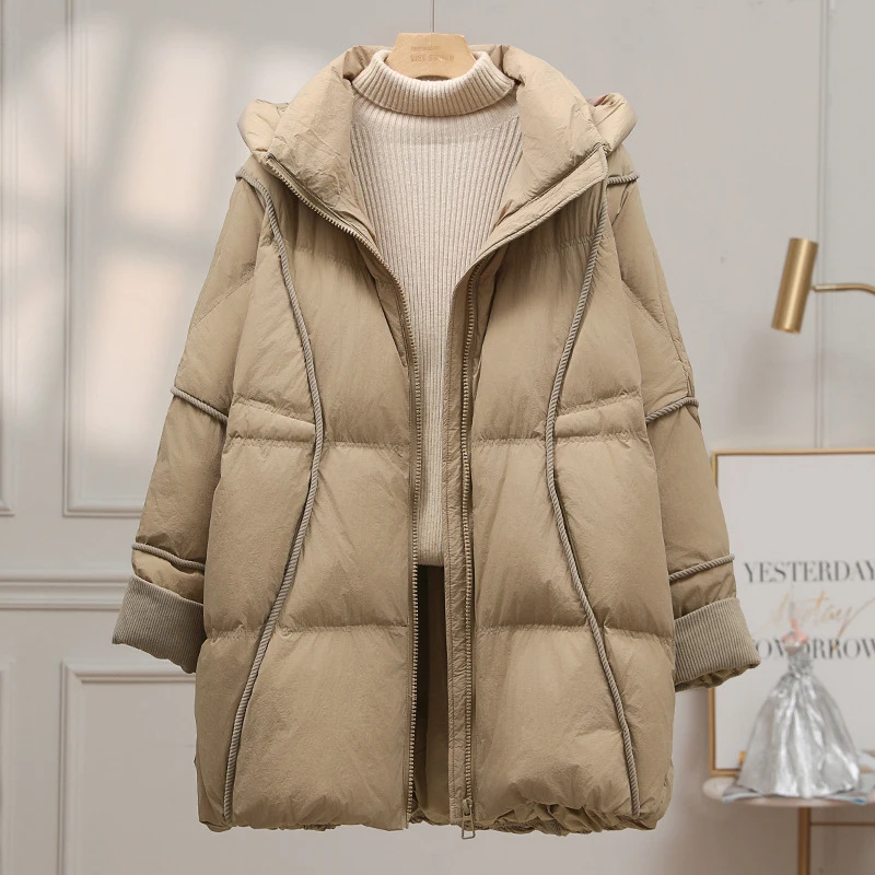 With Hood Autumn Winter Warm Over Size Outwear High Quality Coat 2026 New High-Quality Fashion Women White Duck Down Jacket
With Hood Autumn Winter Warm Over Size Outwear High Quality Coat 2026 New High-Quality Fashion Women White Duck Down Jacket