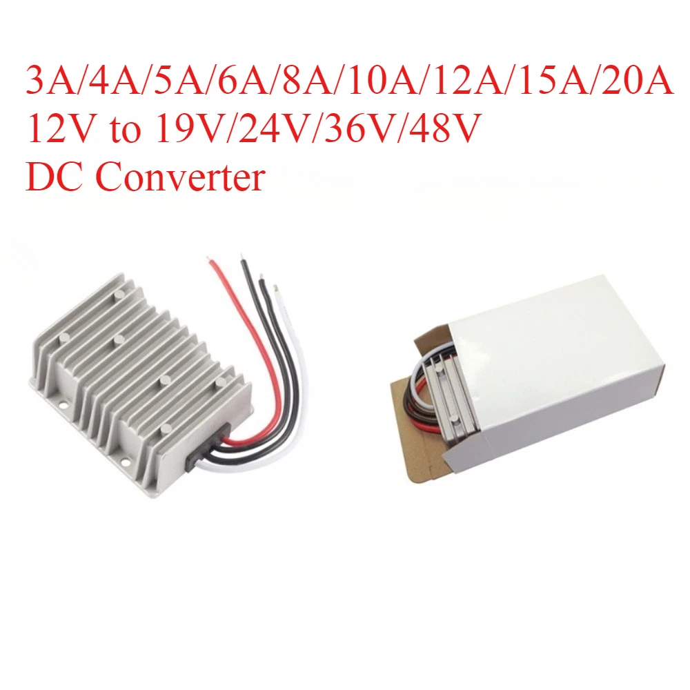 12V to 19V 24V 48V 36V 15A 3A 5A 10A 12A 8A Step-Up Voltage Supply Module Auto Boost Regulator DC DC Power Converter For Car
12V to 19V 24V 48V 36V 15A 3A 5A 10A 12A 8A Step-Up Voltage Supply Module Auto Boost Regulator DC DC Power Converter For Car