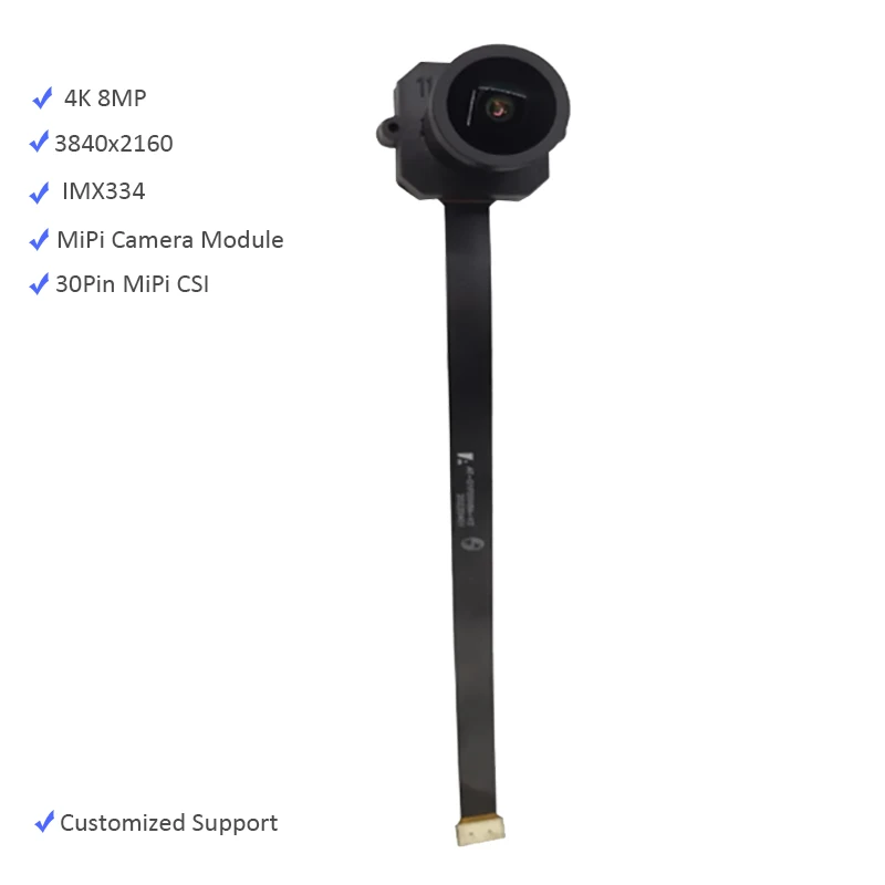 Индивидуальный модуль камеры 3864x2160 4K IMX334 8MP HD MIPI с фиксированным фокусом, широкий угол обзора 157 градусов, 30PIN MIPI CSI для распознавания лиц
Индивидуальный модуль камеры 3864x2160 4K IMX334 8MP HD MIPI с фиксированным фокусом, широкий угол обзора 157 градусов, 30PIN MIPI CSI для распознавания лиц