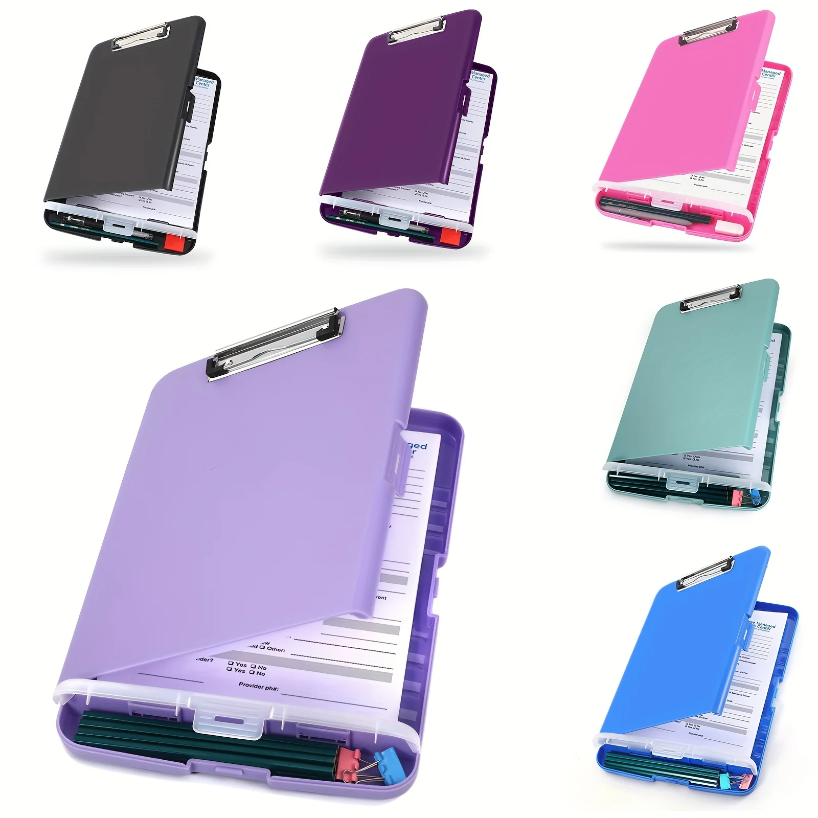 High Capacity Clipboards with Pen Holder, Easily Organize and Store Your Documents
High Capacity Clipboards with Pen Holder, Easily Organize and Store Your Documents