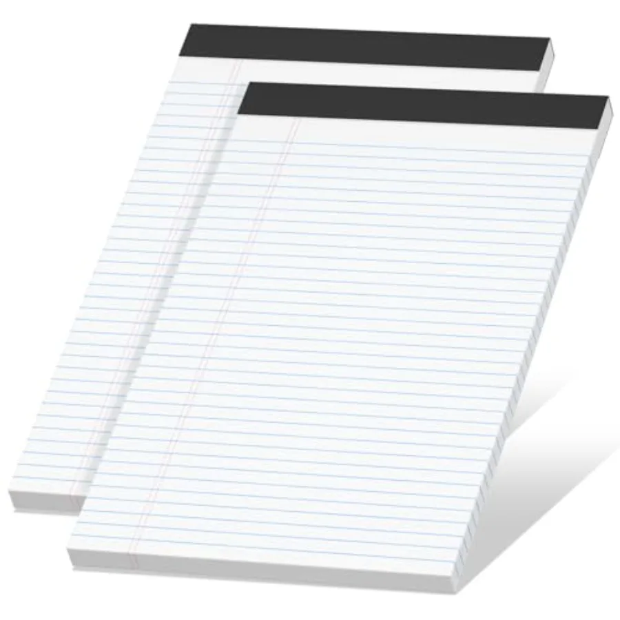 Legal Pads 8.5 x 11 inch Notepad, 2 Pack Note Pads 8.5'' x 11'' for Work, Double-Side Printed Lined Paper Pads College Ruled No
Legal Pads 8.5 x 11 inch Notepad, 2 Pack Note Pads 8.5'' x 11'' for Work, Double-Side Printed Lined Paper Pads College Ruled No
