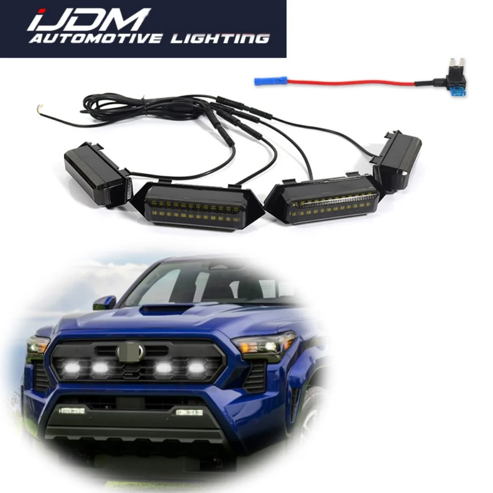 For Toyota Tacoma TRD Sport,TRD PRO,TRD Off-Road,TRD Pre-Runner,Trailhunter 2024-up Car LED Front Grille Mesh DRL Parking Lights
For Toyota Tacoma TRD Sport,TRD PRO,TRD Off-Road,TRD Pre-Runner,Trailhunter 2024-up Car LED Front Grille Mesh DRL Parking Lights