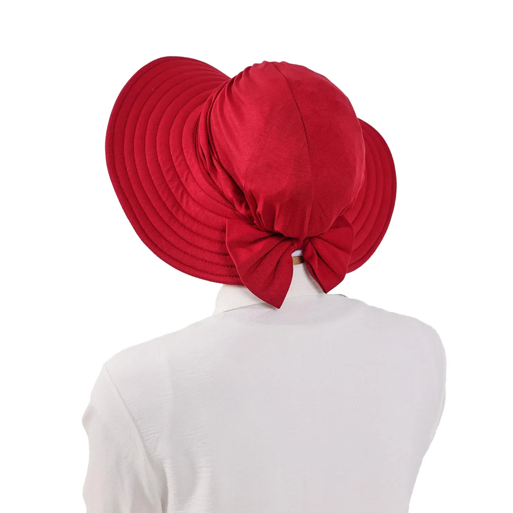 Removable Bucket Hat with Underscarf Hijab Muslim Women Bonnet Cap Sunshade Turban Wide Brim Visor Headwrap Scarf Turbante Mujer
Removable Bucket Hat with Underscarf Hijab Muslim Women Bonnet Cap Sunshade Turban Wide Brim Visor Headwrap Scarf Turbante Mujer