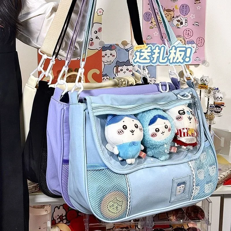 Kawaii Japanese Style Itabag Women Clear Transparent PVC 10cm Doll Ita Bag With Display Plate College Crossbody Bags Sling Bag
Kawaii Japanese Style Itabag Women Clear Transparent PVC 10cm Doll Ita Bag With Display Plate College Crossbody Bags Sling Bag