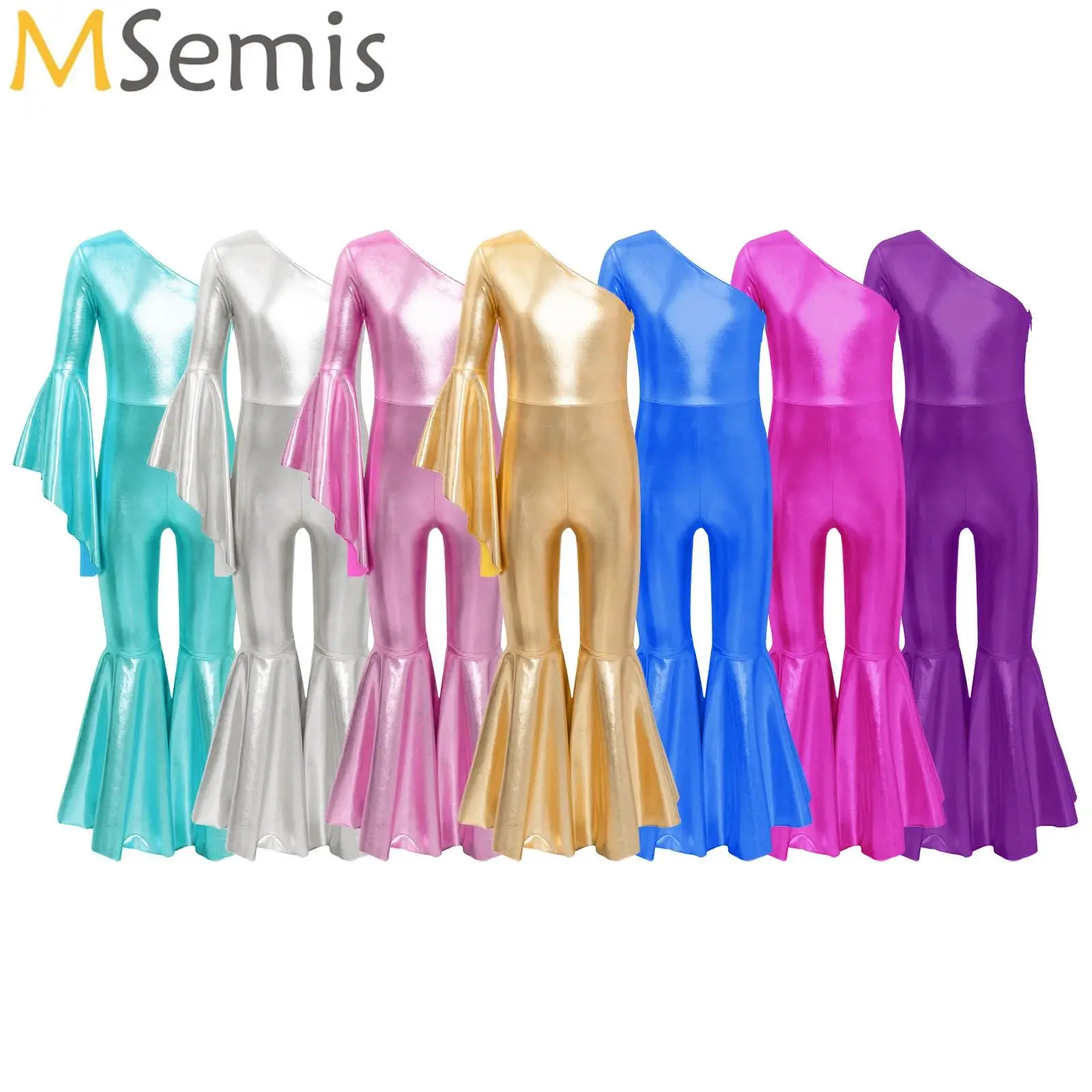 Big Girls Ballet Jazz Dance Jumpsuit Shiny Metallic Full Bodysuit One Shoulder Carnival Theme Party Performance Costumes
Big Girls Ballet Jazz Dance Jumpsuit Shiny Metallic Full Bodysuit One Shoulder Carnival Theme Party Performance Costumes