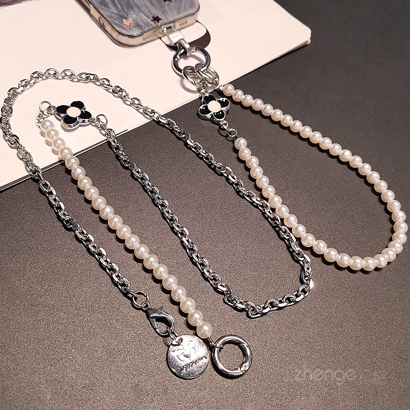 Exquisite Women Pearl Phone Lanyard 3 Usage Modes Crossbody Neck Rope
Exquisite Women Pearl Phone Lanyard 3 Usage Modes Crossbody Neck Rope
