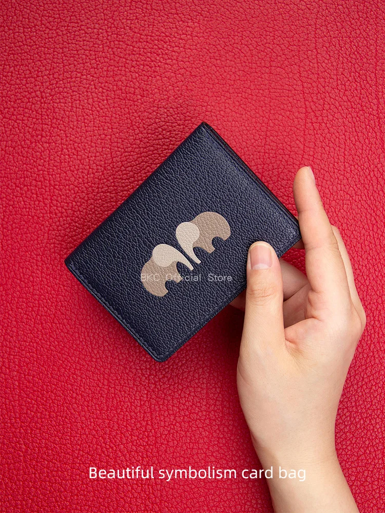 Handmade Wax Thread Goat Leather Card Holder, Original Elephant Bi-fold Multi-slot Gift
Handmade Wax Thread Goat Leather Card Holder, Original Elephant Bi-fold Multi-slot Gift