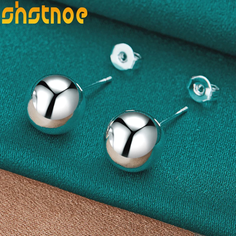 925 Sterling Silver Solid 8mm/10mm Ball Stud Earrings For Women Party Engagement Wedding Valentines Gift Charm Fashion Jewelry
925 Sterling Silver Solid 8mm/10mm Ball Stud Earrings For Women Party Engagement Wedding Valentines Gift Charm Fashion Jewelry