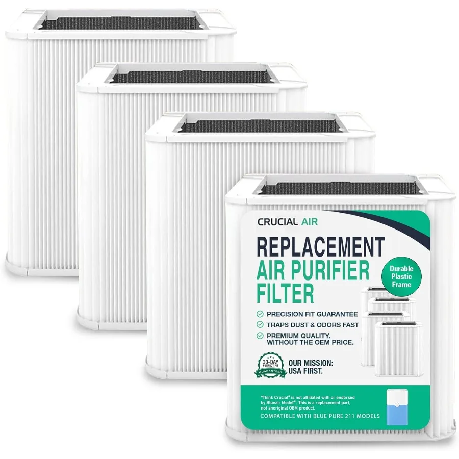 4 сменных фильтра частиц и углерода, совместимых с деталями Blueair. # Blue Pure 211+ и модели Blue Pure 211 Plus Air Puri
4 сменных фильтра частиц и углерода, совместимых с деталями Blueair. # Blue Pure 211+ и модели Blue Pure 211 Plus Air Puri
