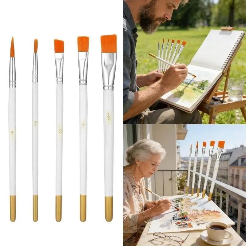 G6KF 6Pcs Multipurpose Art Brushes Cake Decorating Brush With Stainless Steel Tweezer
G6KF 6Pcs Multipurpose Art Brushes Cake Decorating Brush With Stainless Steel Tweezer