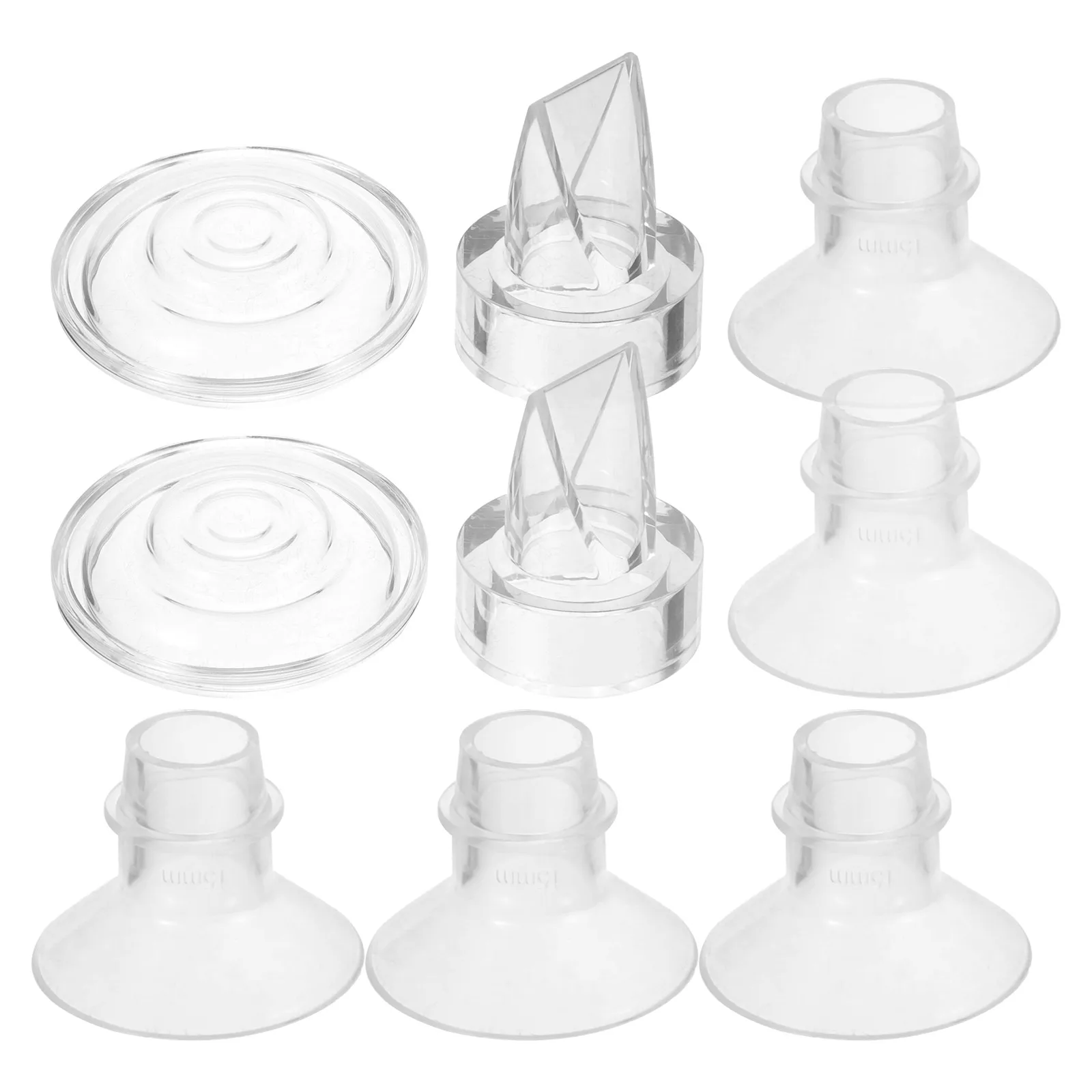 1 set 9 Pieces Breast Pump Accessories Silicone Flange Inserts 21mm 19mm 17mm 15mm 13mm Wearable Electric Breast Pump Parts Baby
1 set 9 Pieces Breast Pump Accessories Silicone Flange Inserts 21mm 19mm 17mm 15mm 13mm Wearable Electric Breast Pump Parts Baby