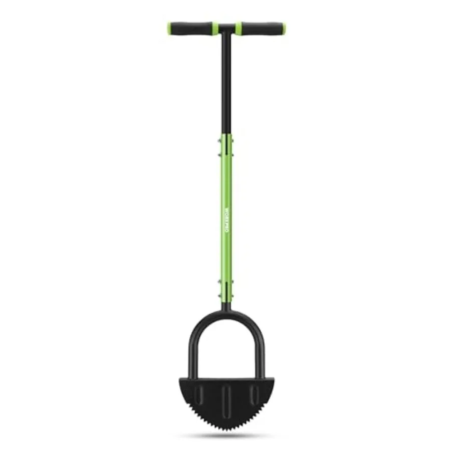 40-Inch Edger Lawn Tool, Heavy Duty Lawn Edger, Half Moon Steel Saw-Tooth Blade with Wide Footplate and Ergonomic T-Grip Handle
40-Inch Edger Lawn Tool, Heavy Duty Lawn Edger, Half Moon Steel Saw-Tooth Blade with Wide Footplate and Ergonomic T-Grip Handle