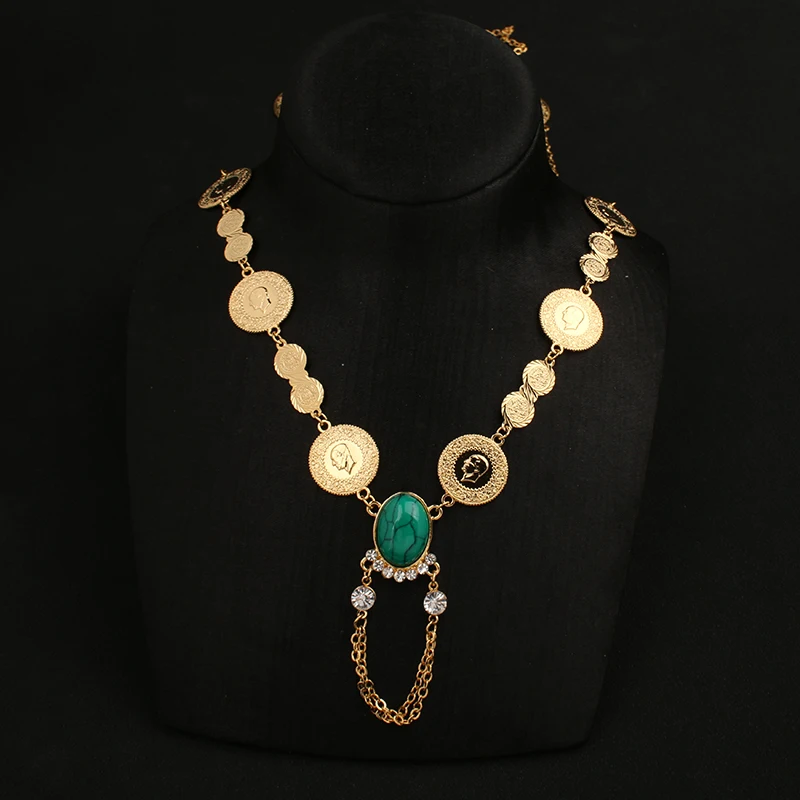 Luxury Women's Necklace Turkish Ottoman Coin Necklace With Natural Red Stone Pendant Women Wedding Jewelry Wholesale Mexico
Luxury Women's Necklace Turkish Ottoman Coin Necklace With Natural Red Stone Pendant Women Wedding Jewelry Wholesale Mexico