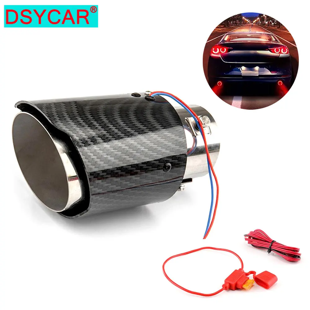 DSYCAR 1Pcs LED Carbon Fiber universal for Car Truck 6.3cm Exhaust Muffler Tip Light Flame Racing Style for Adjustable Tailpipe
DSYCAR 1Pcs LED Carbon Fiber universal for Car Truck 6.3cm Exhaust Muffler Tip Light Flame Racing Style for Adjustable Tailpipe