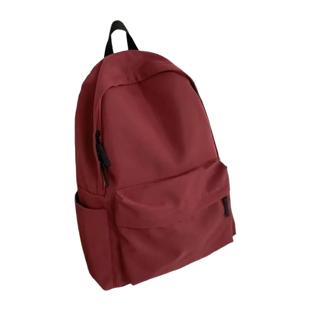 Fashion Large Capacity Student Backpack Casual Nylon School Bag Adjustable Straps Solid Color Travel Bag Daily Use
Fashion Large Capacity Student Backpack Casual Nylon School Bag Adjustable Straps Solid Color Travel Bag Daily Use