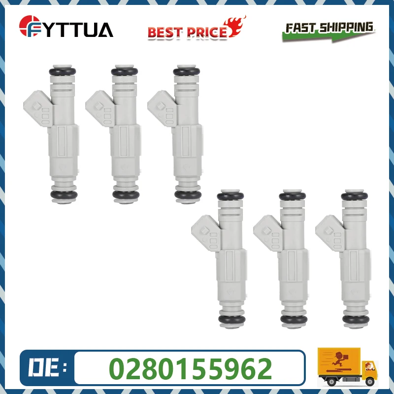 6PCS Fuel Injector 0280155962 for Ford Ranger 1998-2000 Explorer 1999-2000 For Mazda B4000 1998-2001 842-12205
6PCS Fuel Injector 0280155962 for Ford Ranger 1998-2000 Explorer 1999-2000 For Mazda B4000 1998-2001 842-12205