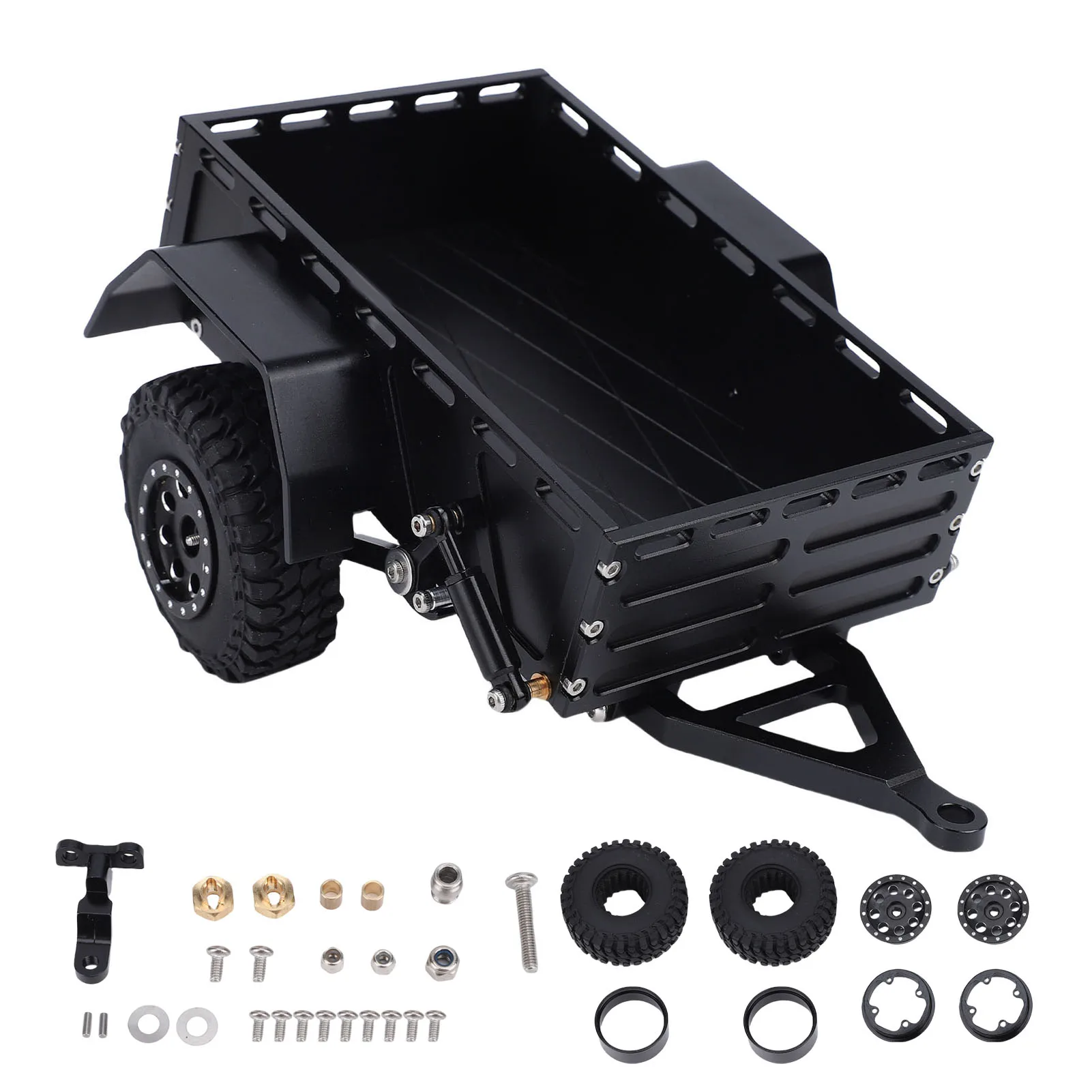 RC Trailer Aluminum Alloy RC Car Utility Trailer Crawler Accessories for 1/18 RC Upgrade Remote Control Car Accessories
RC Trailer Aluminum Alloy RC Car Utility Trailer Crawler Accessories for 1/18 RC Upgrade Remote Control Car Accessories