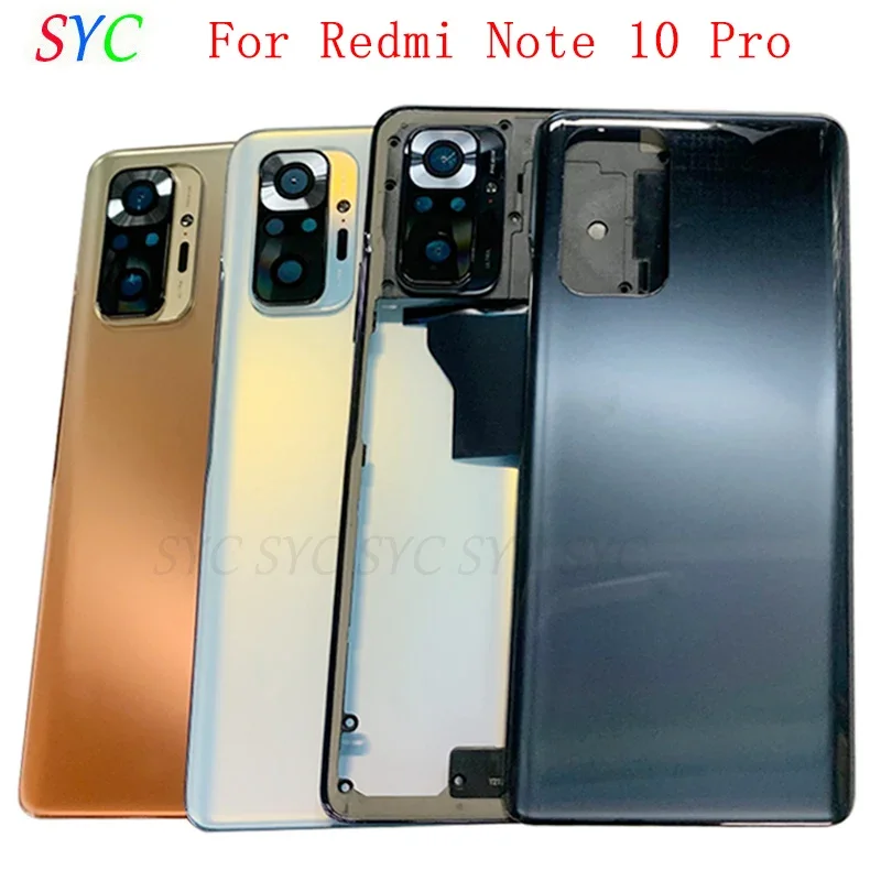 Back Door Battery Cover Housing Case For Redmi Note 10 Pro Rear Cover with Middle Frame Camera Frame Logo Repair Parts
Back Door Battery Cover Housing Case For Redmi Note 10 Pro Rear Cover with Middle Frame Camera Frame Logo Repair Parts