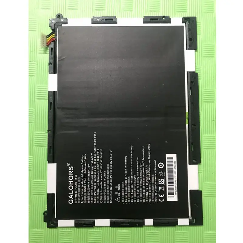 3.8V Li-polymer Battery for Samsung Galaxy Tab A 9.7" SM-T550 SM-P550 T555 /S P351 EB-BT550ABE
3.8V Li-polymer Battery for Samsung Galaxy Tab A 9.7" SM-T550 SM-P550 T555 /S P351 EB-BT550ABE
