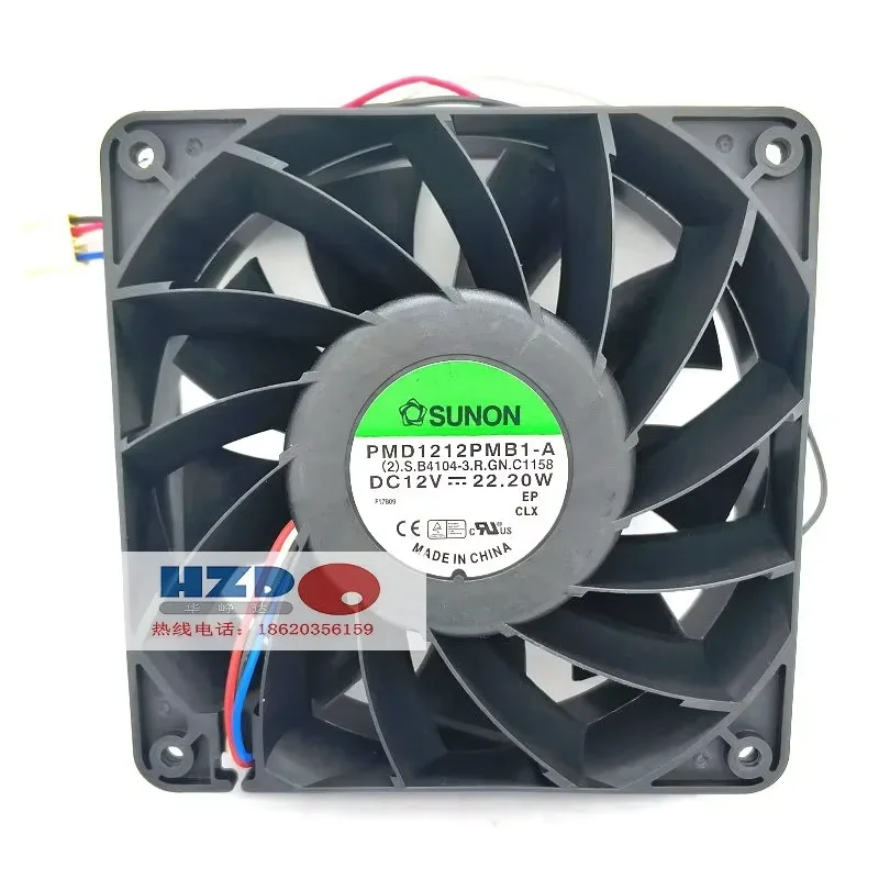 SUNON MD1212PMB1-A DC 12V 22.20W 120x120x38mm 4-Wire Server Cooling Fan
SUNON MD1212PMB1-A DC 12V 22.20W 120x120x38mm 4-Wire Server Cooling Fan