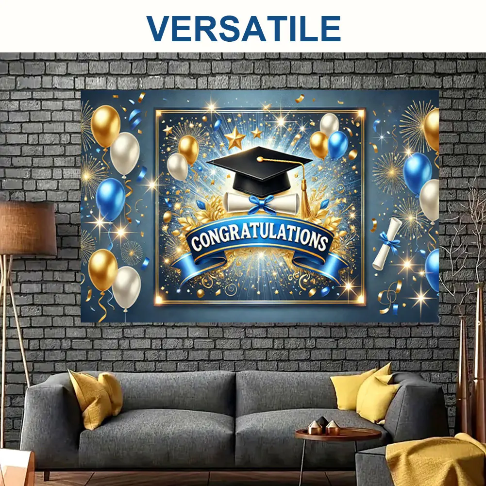 Congrats Grad Photography Background Cloth Backdrop Banner Bachelor Hat Photo Backdrop for Graduation Ceremony Party Decor
Congrats Grad Photography Background Cloth Backdrop Banner Bachelor Hat Photo Backdrop for Graduation Ceremony Party Decor