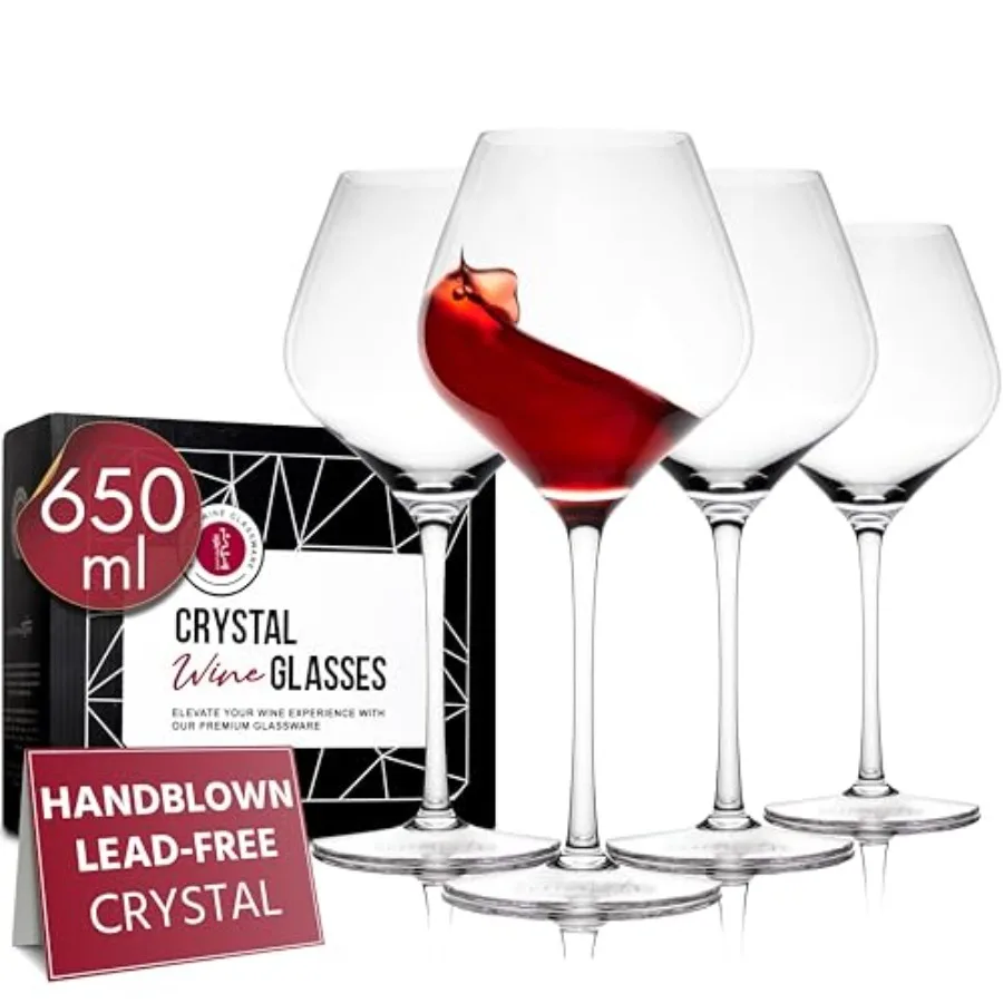 Wine Glasses, 22 Oz Long Stem Modern Wine Glasses for White and Wine, Dishwasher Safe, Fancy, Elegant, Large and Tall Wine Glas
Wine Glasses, 22 Oz Long Stem Modern Wine Glasses for White and Wine, Dishwasher Safe, Fancy, Elegant, Large and Tall Wine Glas