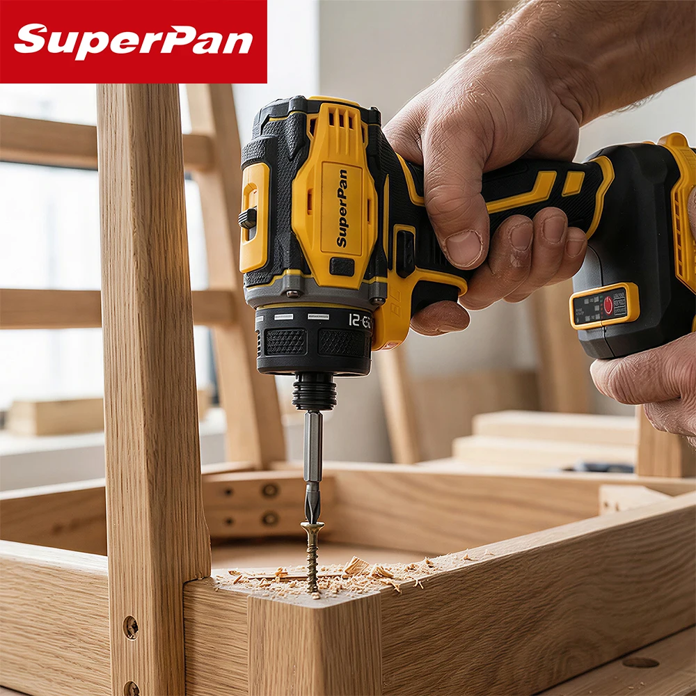 SuperPan 2PCS Cordless Power Drill&Impact Driver Set with Carry Bag,Heavy Duty Electric Tool Kit for Workshop,No Battery Charger
SuperPan 2PCS Cordless Power Drill&Impact Driver Set with Carry Bag,Heavy Duty Electric Tool Kit for Workshop,No Battery Charger