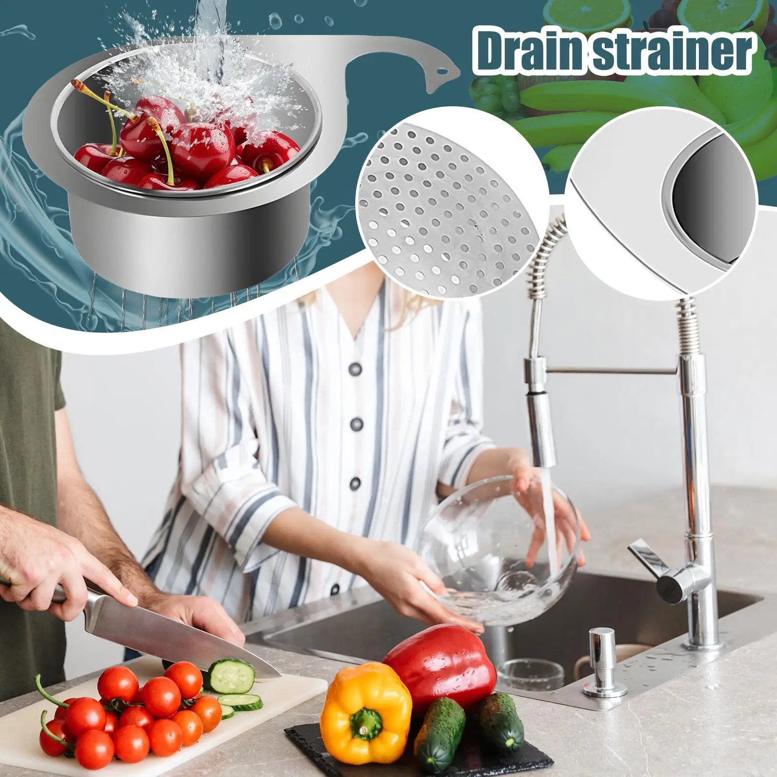 Уловитель для мусора для раковины, корзина для фильтрации раковины «Лебедь» для мытья овощей, простая установка, кухонный уловитель для мусора для ресторана 
Уловитель для мусора для раковины, корзина для фильтрации раковины «Лебедь» для мытья овощей, простая установка, кухонный уловитель для мусора для ресторана