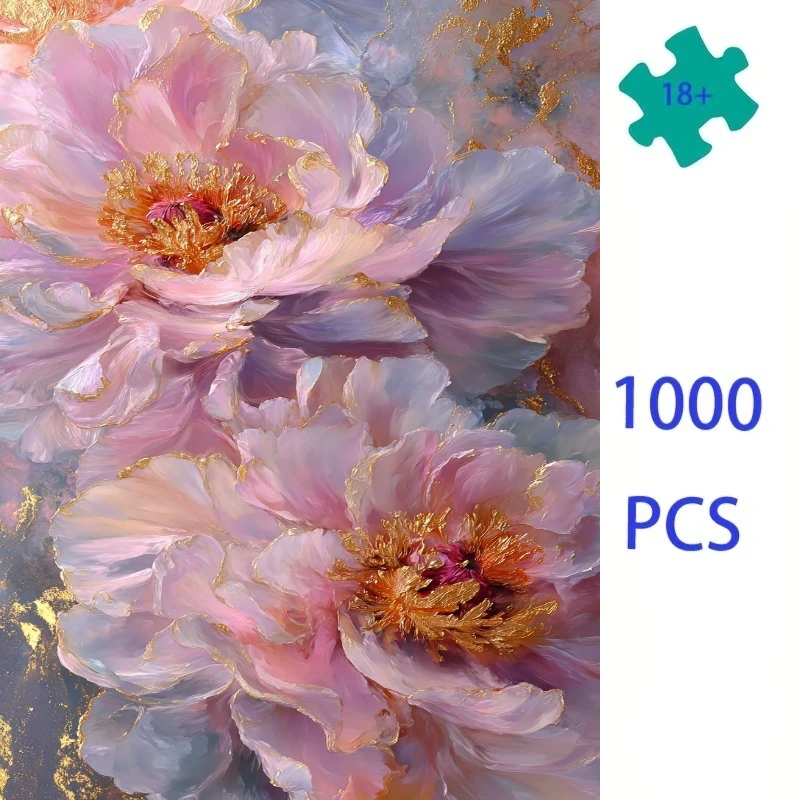 500/1000 PCS Jigsaw PuzzleWhimsical Golden Peony Home Family Activity Games for Gameroom Bedroom Home Decor Frameless
500/1000 PCS Jigsaw PuzzleWhimsical Golden Peony Home Family Activity Games for Gameroom Bedroom Home Decor Frameless