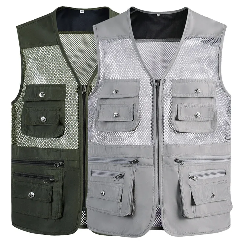 Summer Thin Mesh Mountaineering Quick Drying Casual Multi-pocket Middle-aged Male Photography Fishing V-neck Large Size Vest
Summer Thin Mesh Mountaineering Quick Drying Casual Multi-pocket Middle-aged Male Photography Fishing V-neck Large Size Vest