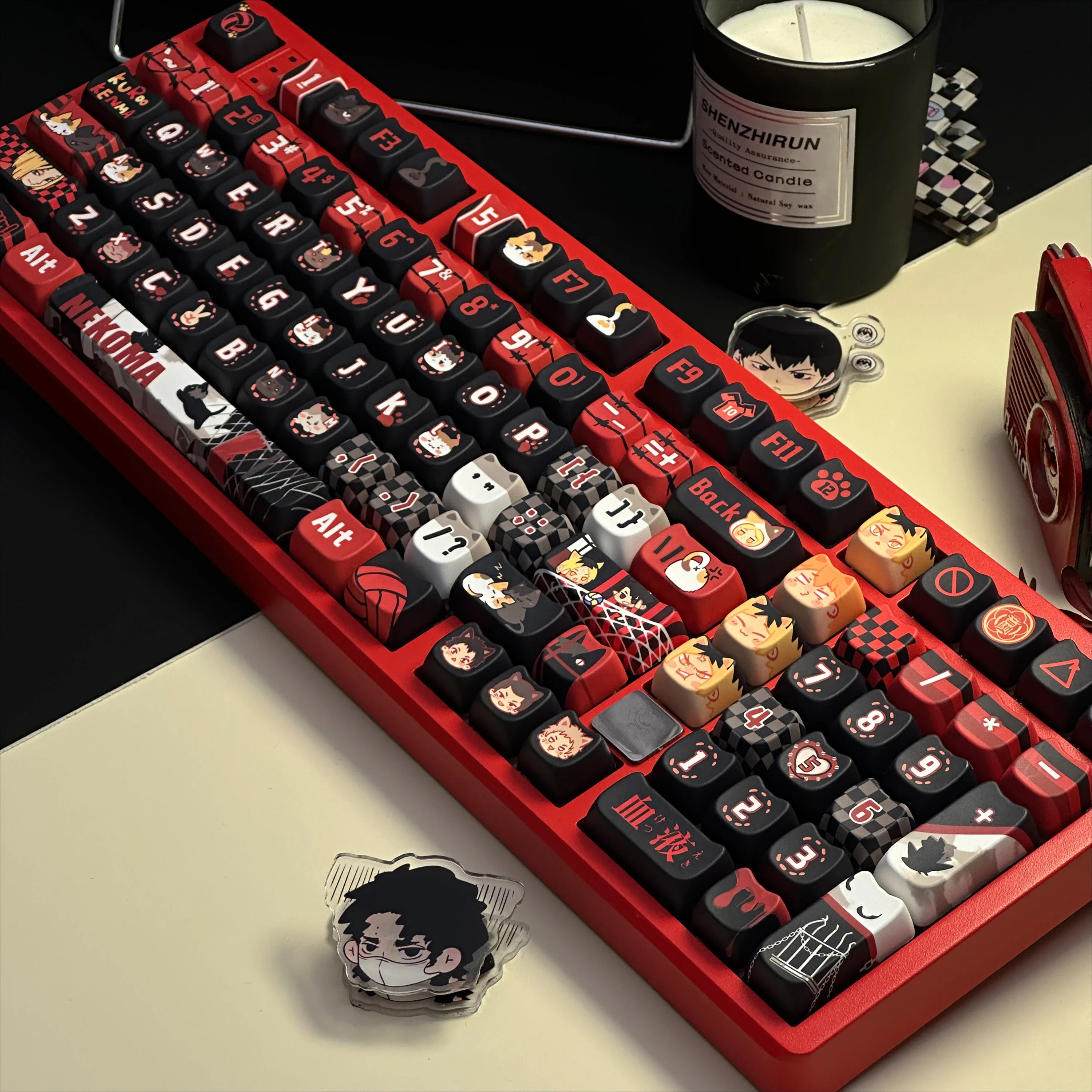 Keycap Haikyuu!! Nekoma High School Cosplay Cartoon Keyboard Cap Delicacy Decorate Individuality Creativity Anime Ambitus Gift
Keycap Haikyuu!! Nekoma High School Cosplay Cartoon Keyboard Cap Delicacy Decorate Individuality Creativity Anime Ambitus Gift