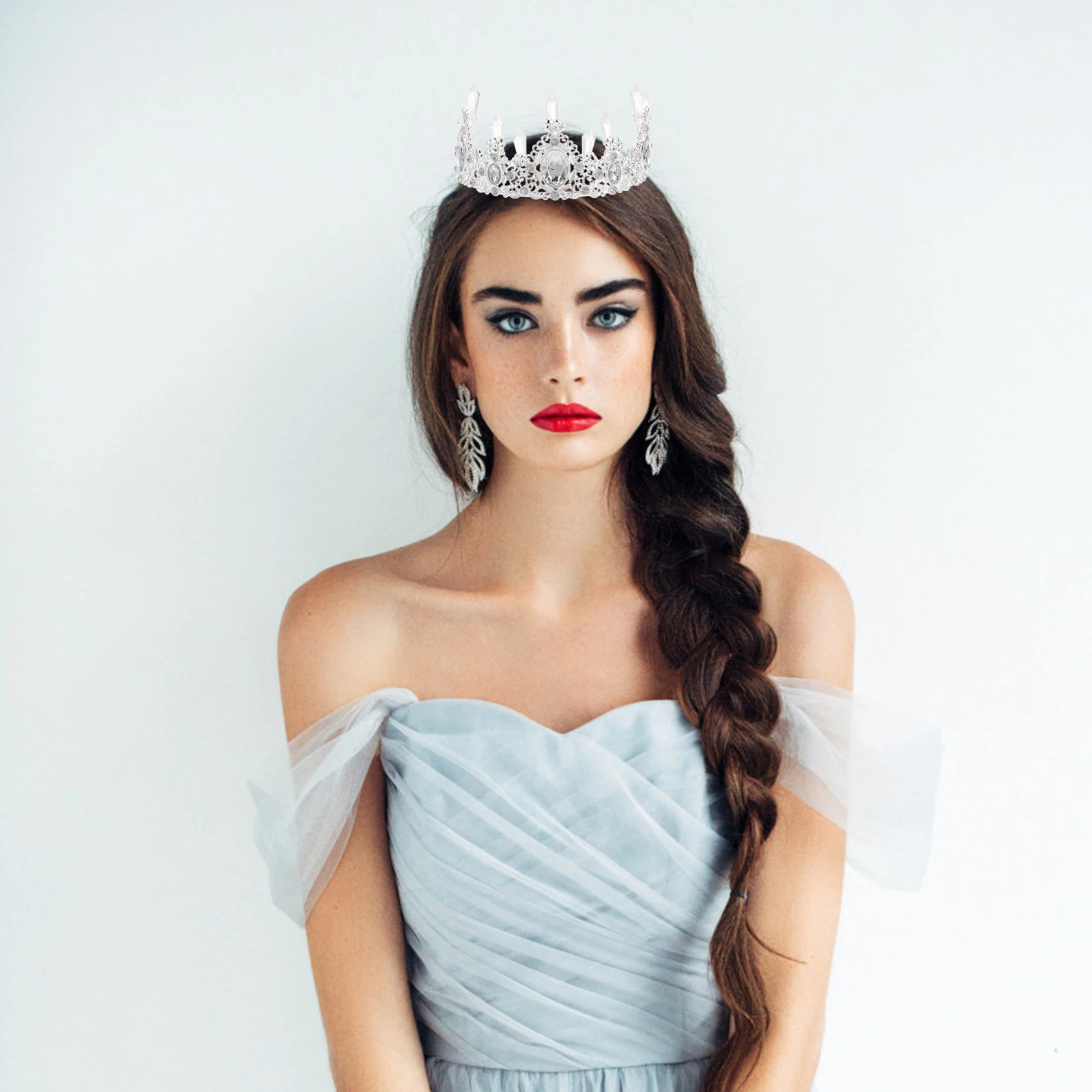 Birthday for Women Bridal Headwear Girl Hair Accessories Crystal Crown with Rhinestone Bride
Birthday for Women Bridal Headwear Girl Hair Accessories Crystal Crown with Rhinestone Bride